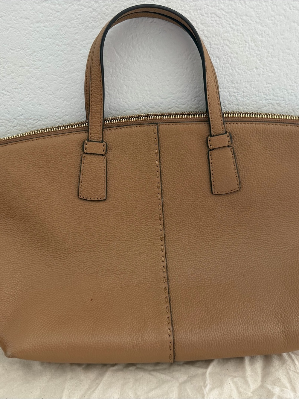 Tory Burch Mc Graw Satchel in Tiramisu - Picture 7 of 9